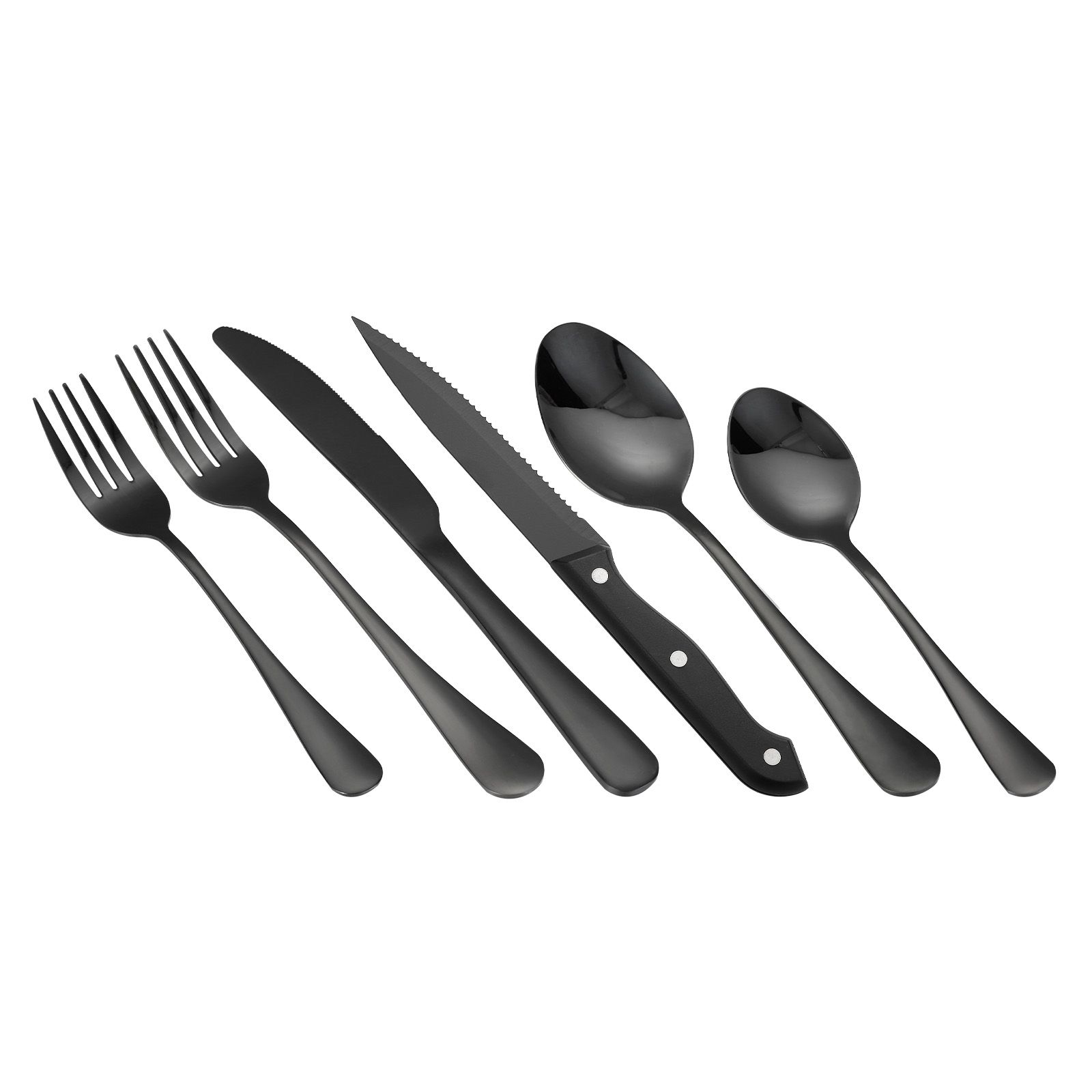 48-Piece Stainless Steel Flatware Set for 8 – Premium Silverware Collection - Image 2