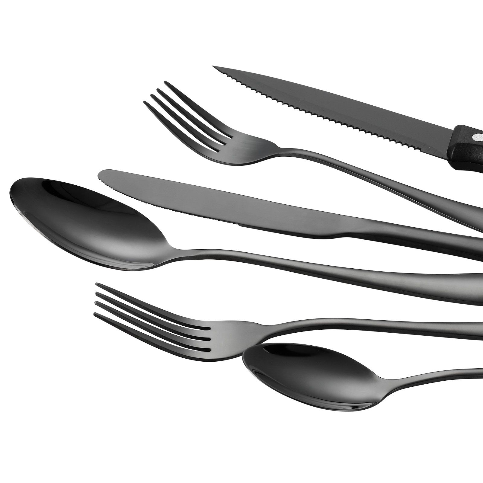 48-Piece Stainless Steel Flatware Set for 8 – Premium Silverware Collection - Image 4