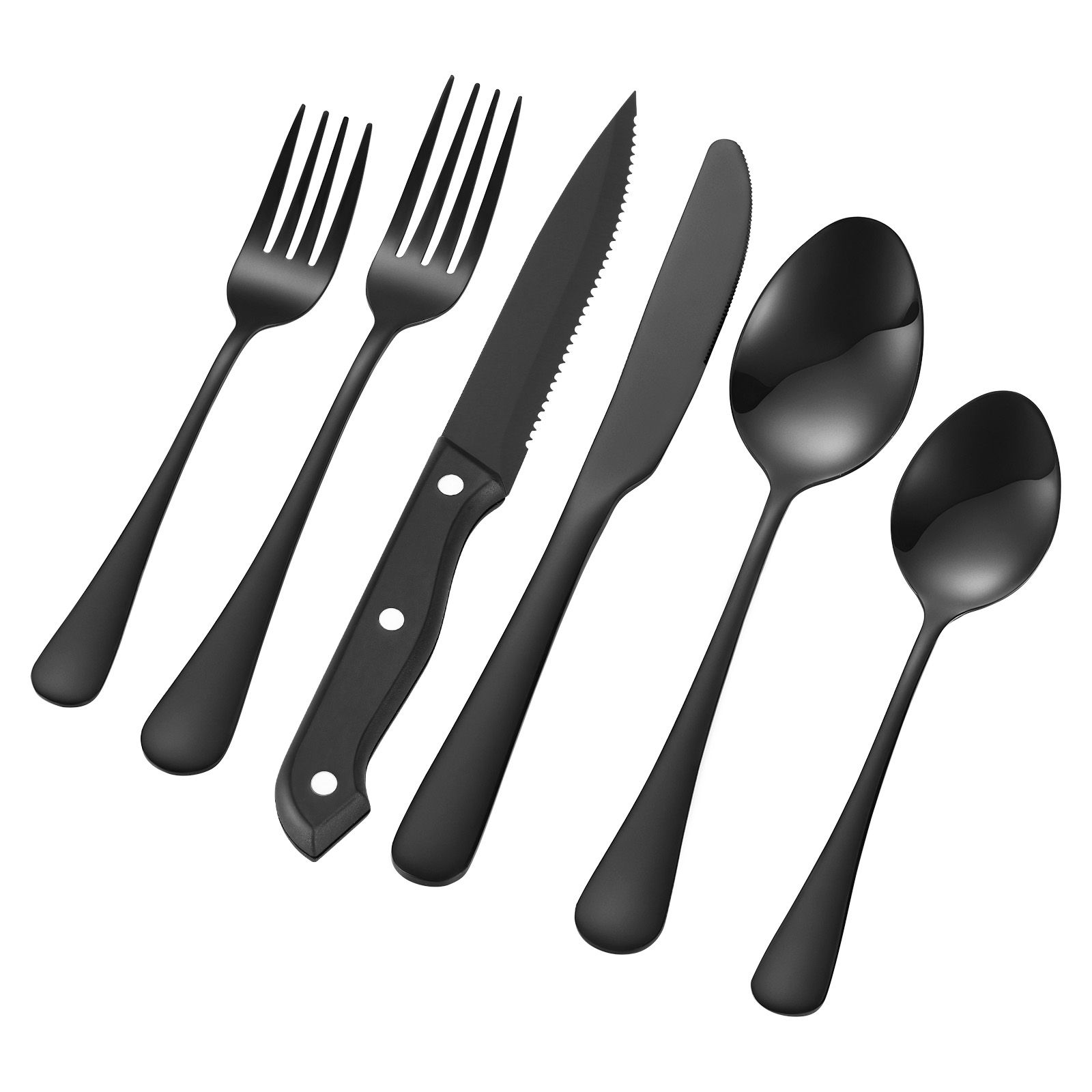 48-Piece Stainless Steel Flatware Set for 8 – Premium Silverware Collection - Image 9
