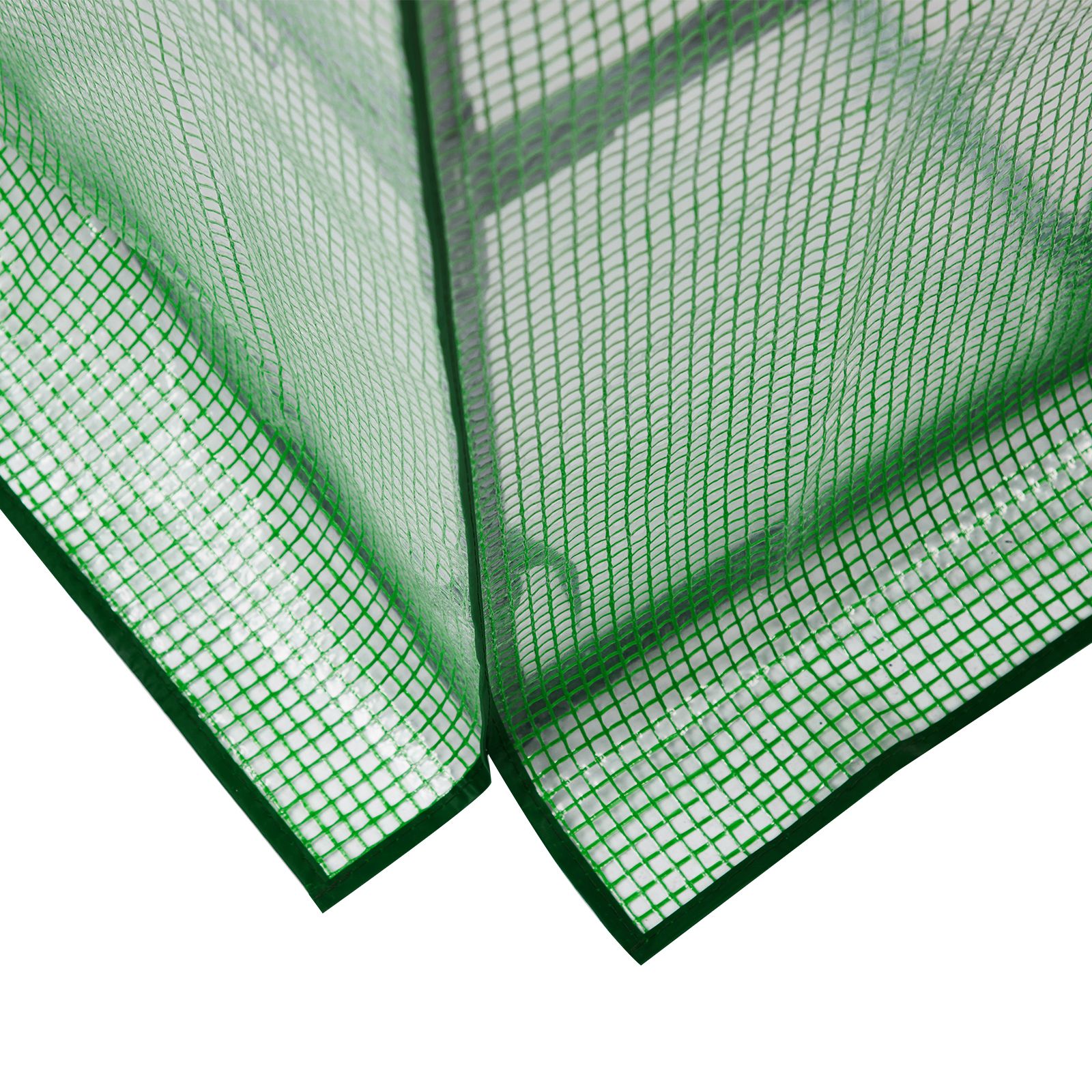 56" Mini Walk-In Greenhouse with 4 Shelves, PE Cover & Zippered Roll-Up Door, Portable Indoor/Outdoor Plant Growing Tent - Image 5