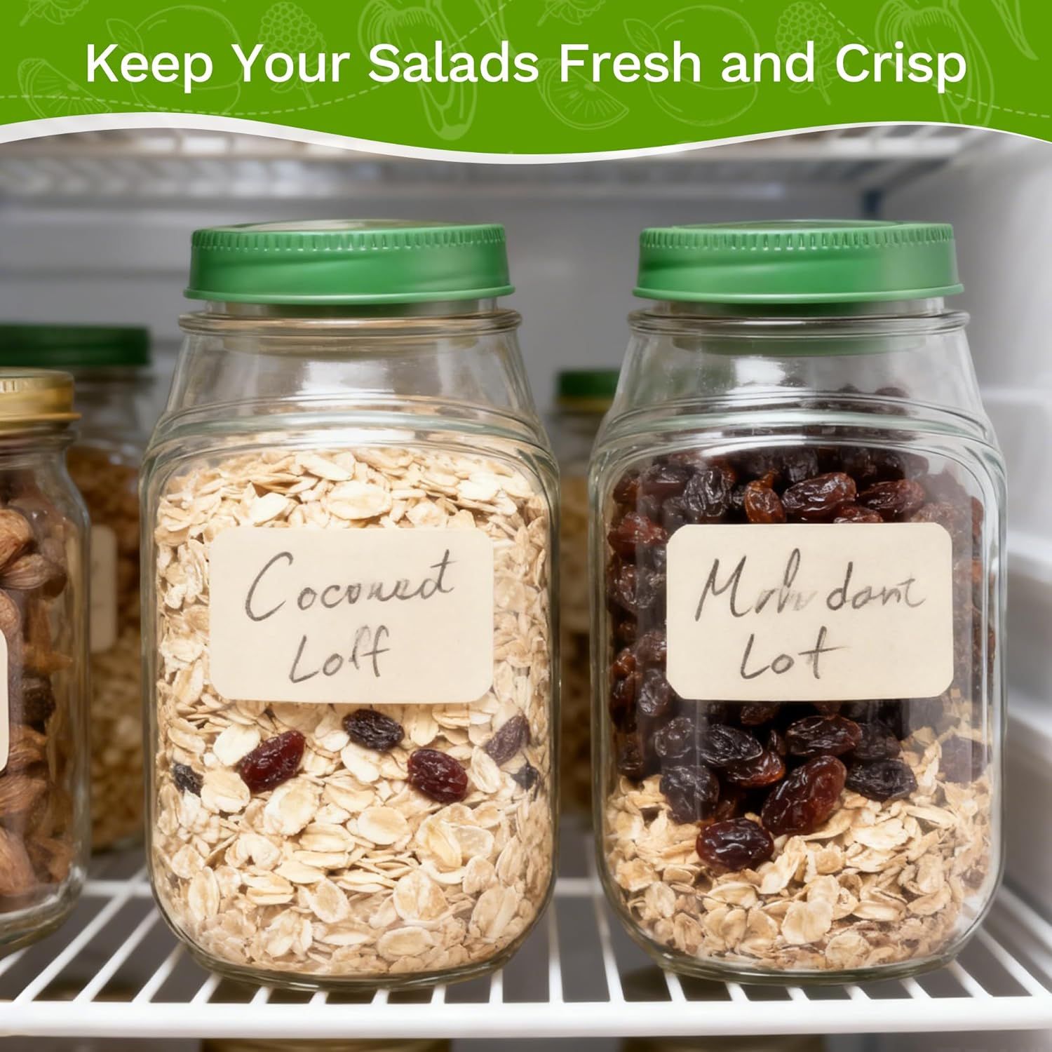 2-Pack Leakproof Salad Containers with Dressing Cups & Sporks – Portable Meal Prep Jars - Image 20