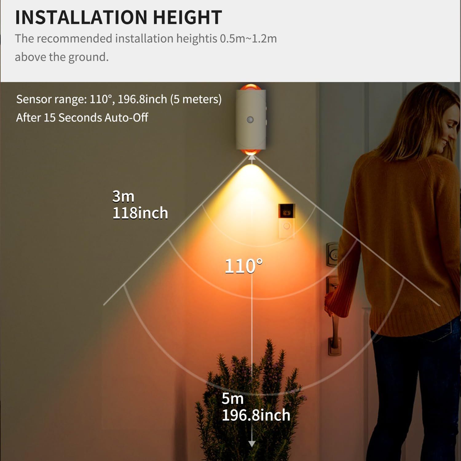 4-Pack Rechargeable Motion Sensor Night Lights with Magnetic Mount & RGB Color Modes - Image 29