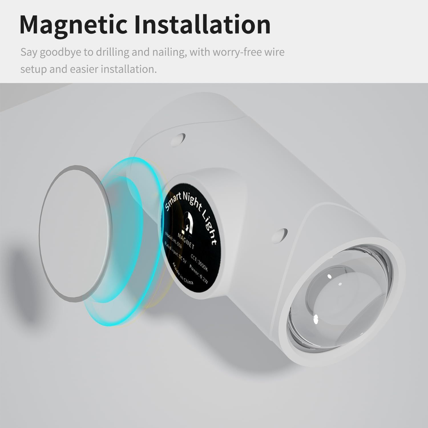4-Pack Rechargeable Motion Sensor Night Lights with Magnetic Mount & RGB Color Modes - Image 21