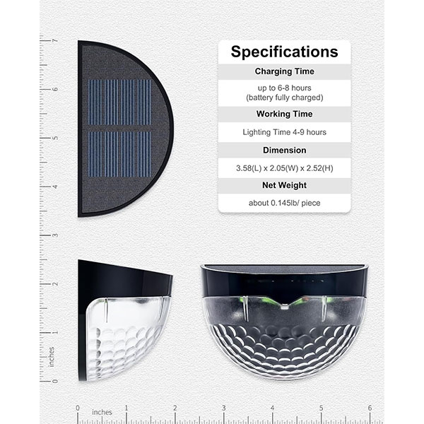 Solar Motion Sensor Outdoor Light – Rechargeable LED Security Light with Multiple Mounting Options - Image 15