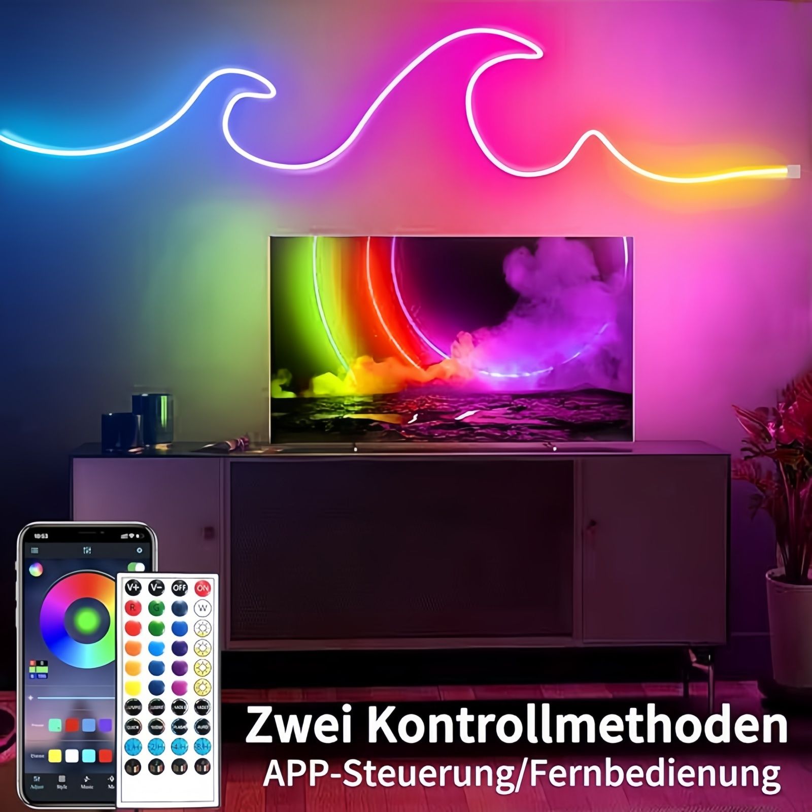 RGB Neon Rope Lights with App Control, Music Sync & Waterproof Design - Image 11