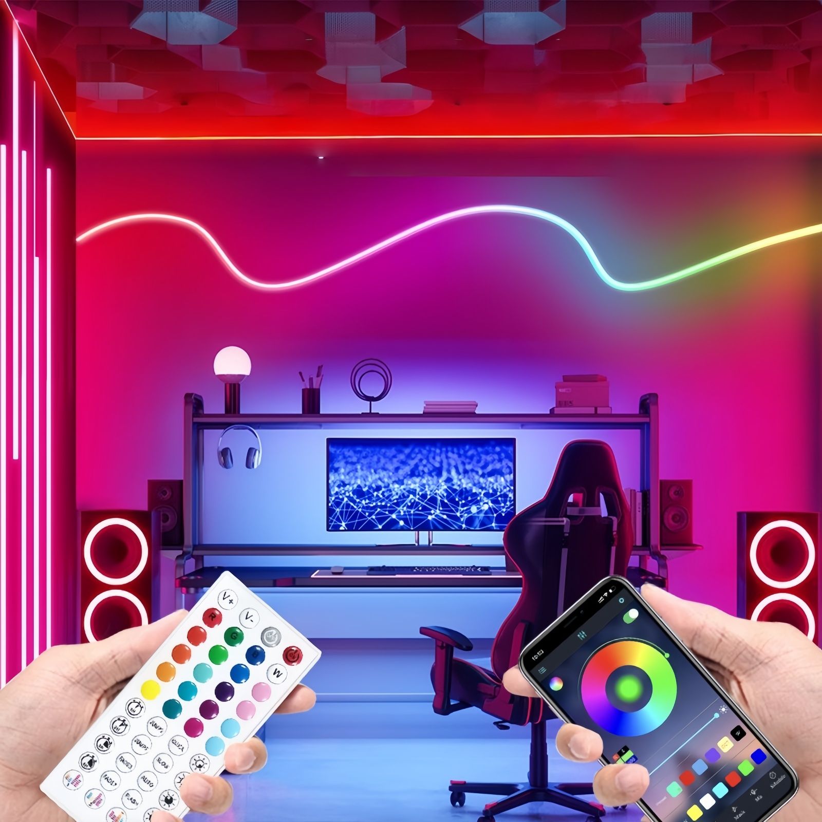 RGB Neon Rope Lights with App Control, Music Sync & Waterproof Design - Image 3