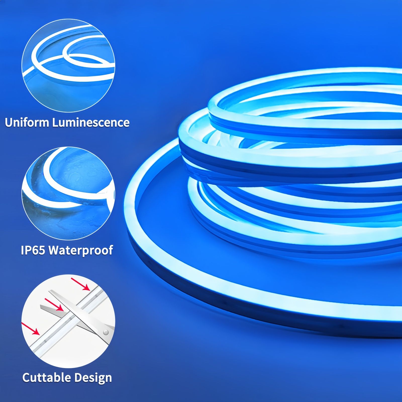 RGB Neon Rope Lights with App Control, Music Sync & Waterproof Design - Image 8