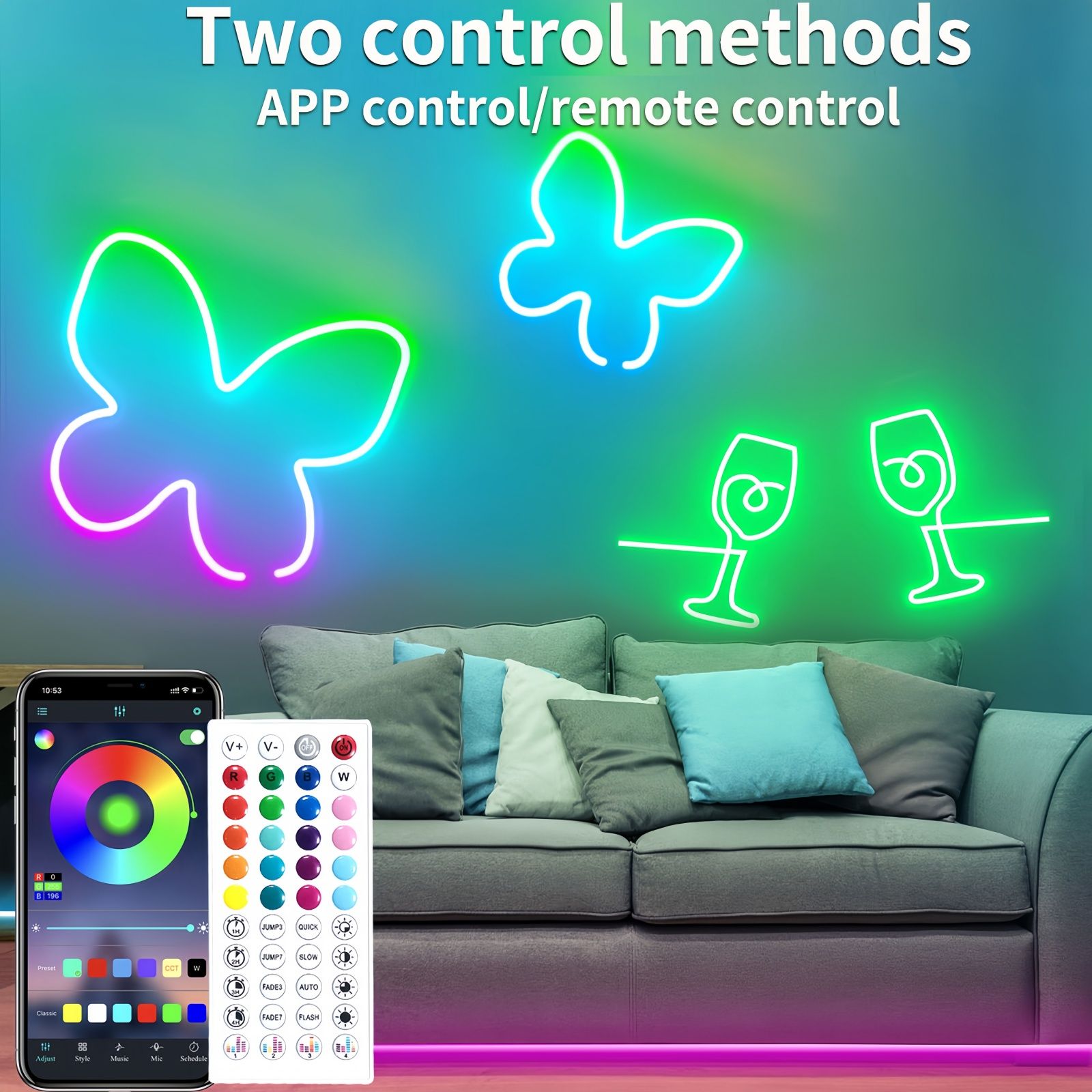 RGB Neon Rope Lights with App Control, Music Sync & Waterproof Design - Image 26