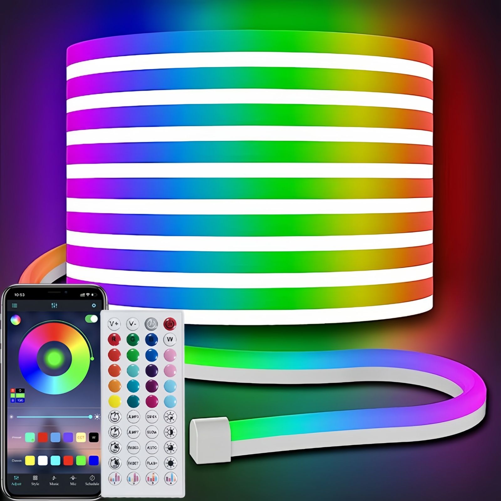RGB Neon Rope Lights with App Control, Music Sync & Waterproof Design - Image 27