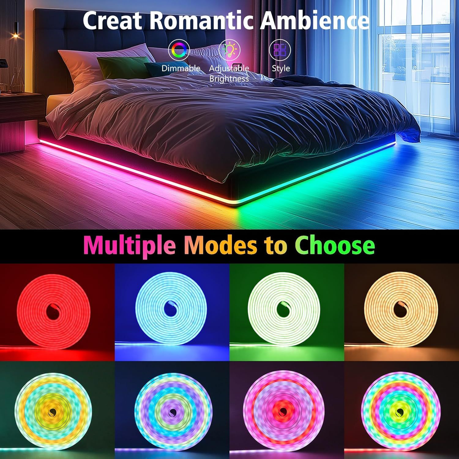 RGB Neon Rope Lights with App Control, Music Sync & Waterproof Design - Image 21