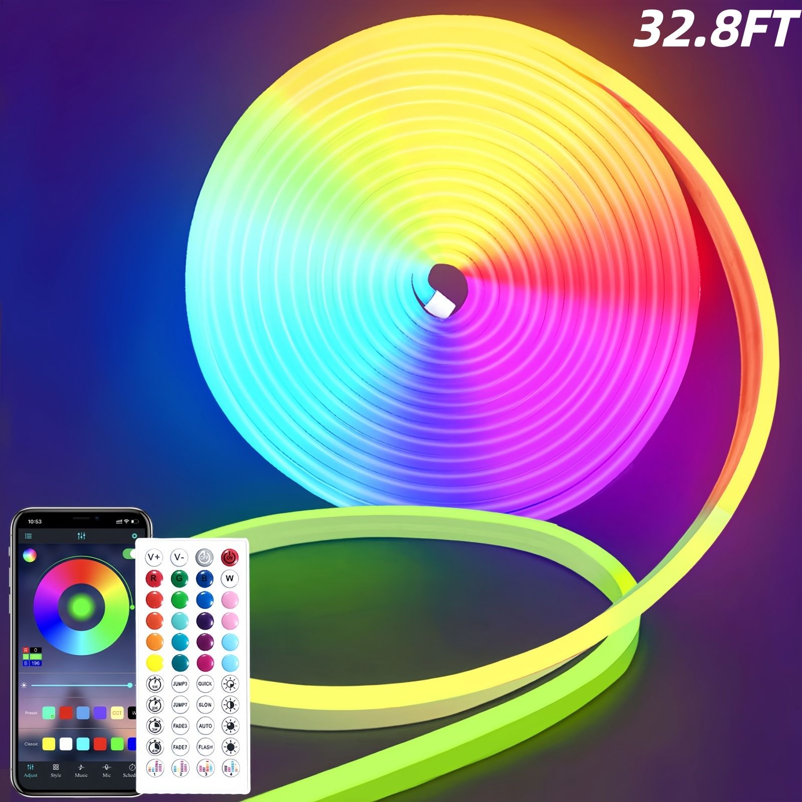 RGB Neon Rope Lights with App Control, Music Sync & Waterproof Design - Image 14