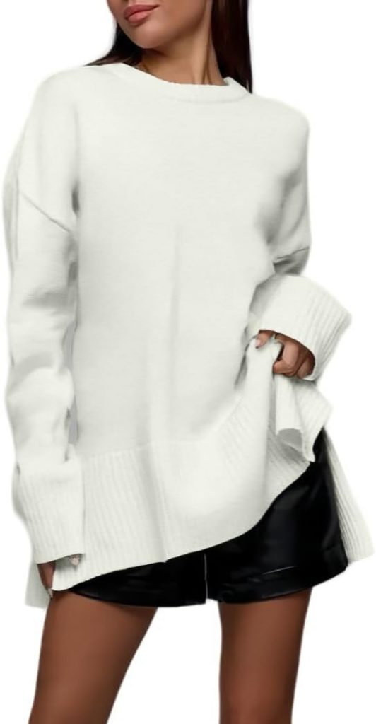 Women's Casual Striped Long Sleeve Round Neck Slim Fit Pullover Top